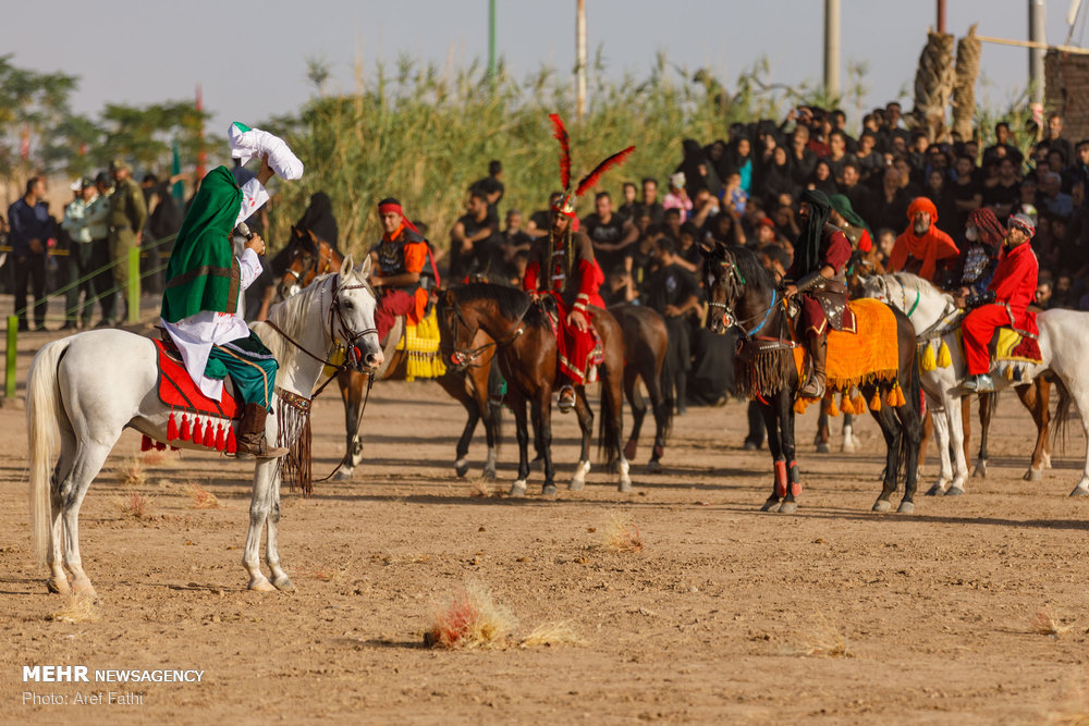 مراسم خیل عرب و خیمه‌سوزان در نوش آباد