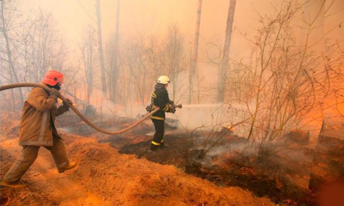 مقامات اوکراین:  آتش در جنگل های این کشور در نواحی نیروگاه هسته ای چرنوبیل تحت کنترل است